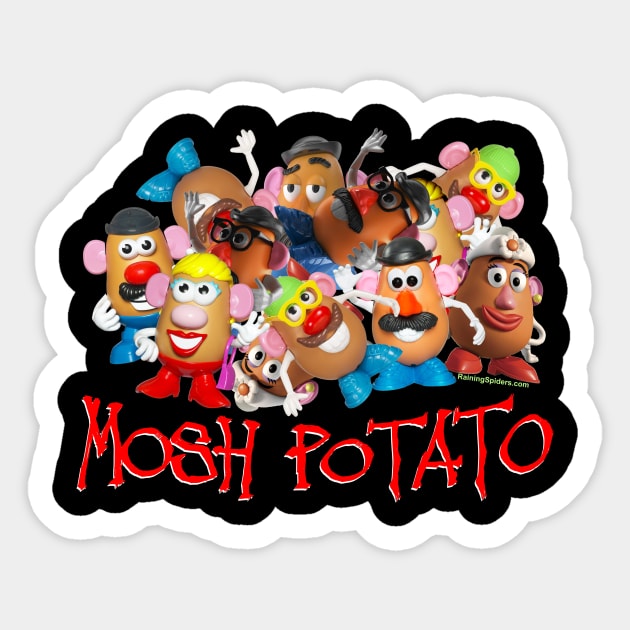 MOSH POTATO - The Mosh Pit Sticker by RainingSpiders